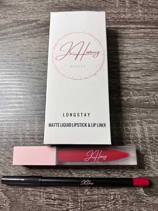 J.Hwang Matte Liquid Lipstick + Lipliner Set
