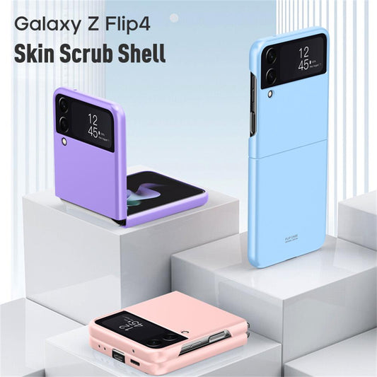 For Samsung Galaxy Z Flip 4 & 3 Case Luxury Ultra Thin Skin-friendly Matte Folding Shockproof Protection PC Hard Back Cover